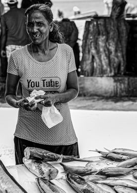 Fiskmarknaden i Negombo